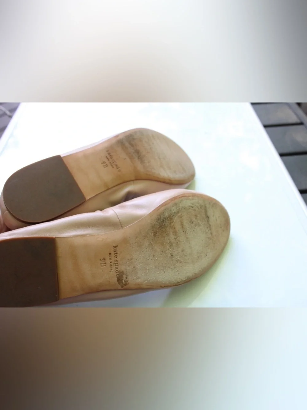 Kate Spade crush flats with chain